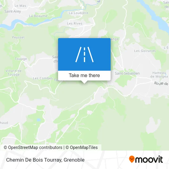 Chemin De Bois Tourray map