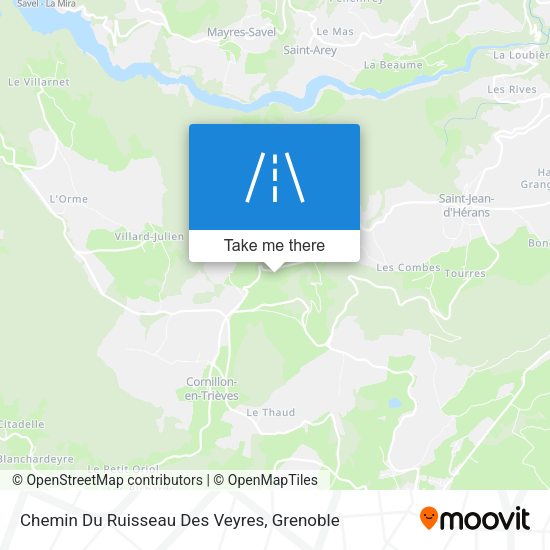 Chemin Du Ruisseau Des Veyres map