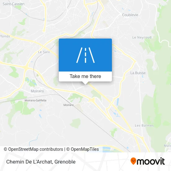 Chemin De L'Archat map