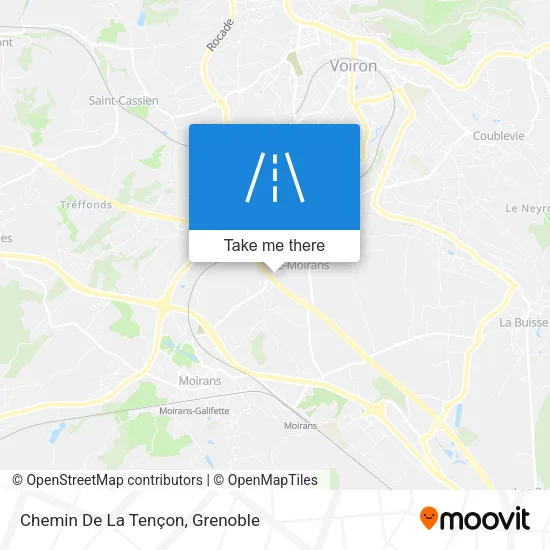 Chemin De La Tençon map