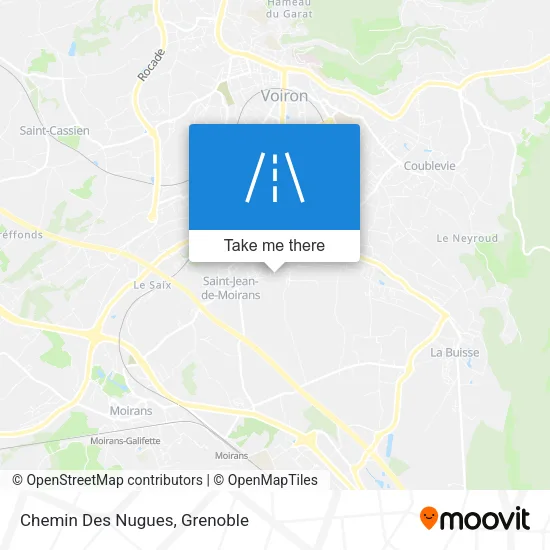 Chemin Des Nugues map