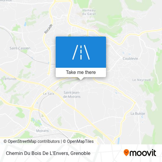 Chemin Du Bois De L'Envers map
