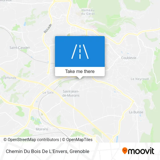 Chemin Du Bois De L'Envers map