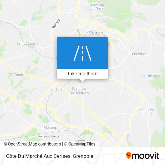 Côte Du Marché Aux Cerises map