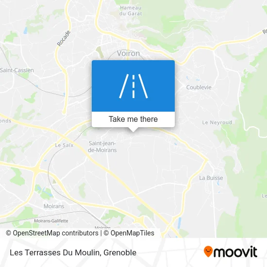 Les Terrasses Du Moulin map