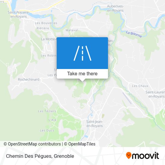 Chemin Des Pégues map