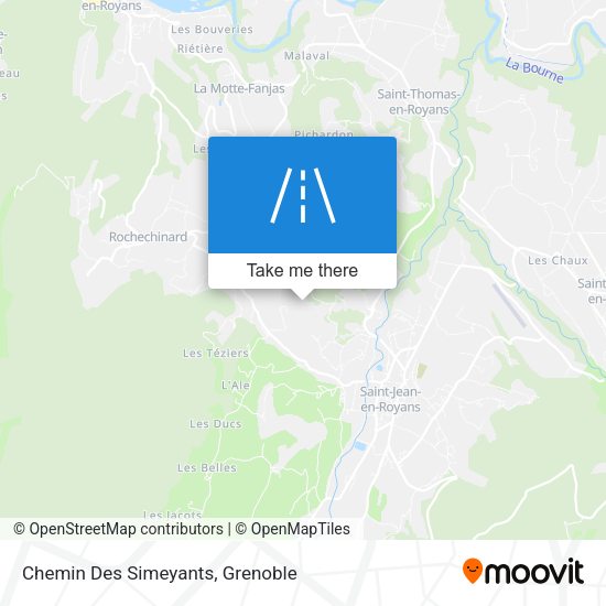 Chemin Des Simeyants map