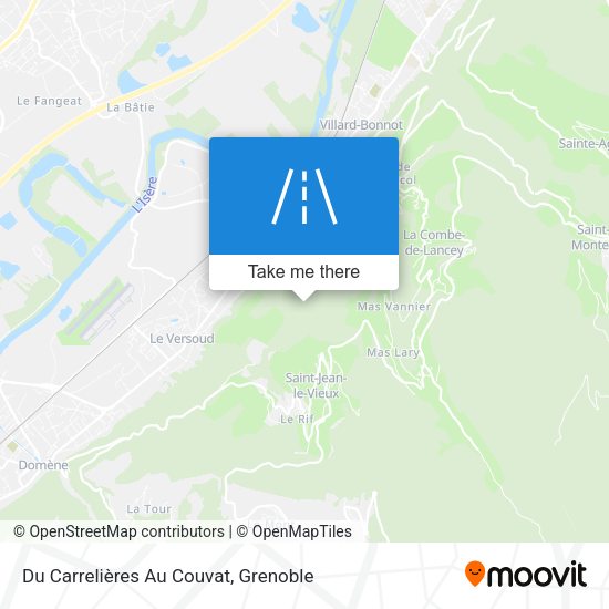 Du Carrelières Au Couvat map