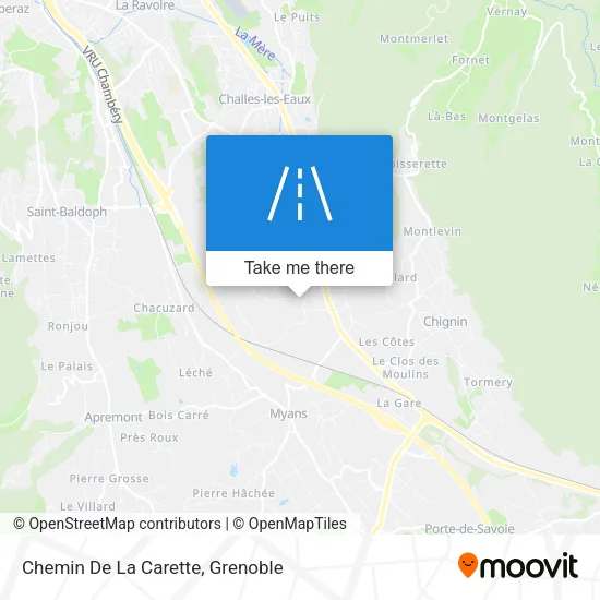 Chemin De La Carette map