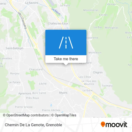 Chemin De La Genote map