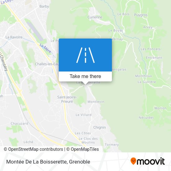 Montée De La Boisserette map
