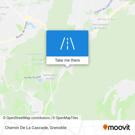 Chemin De La Cascade map