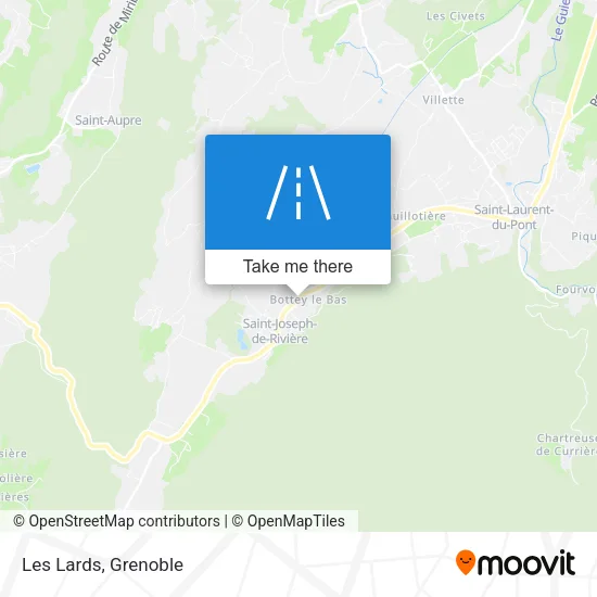 Les Lards map