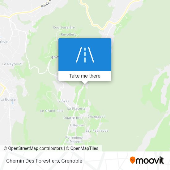 Chemin Des Forestiers map