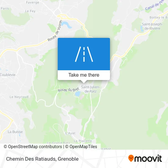 Chemin Des Ratiauds map