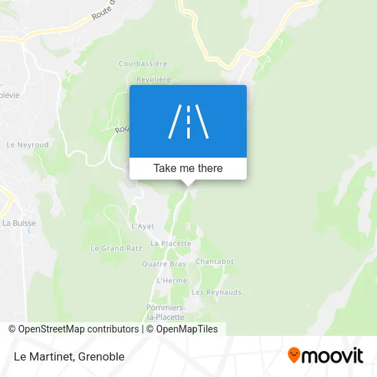Le Martinet map