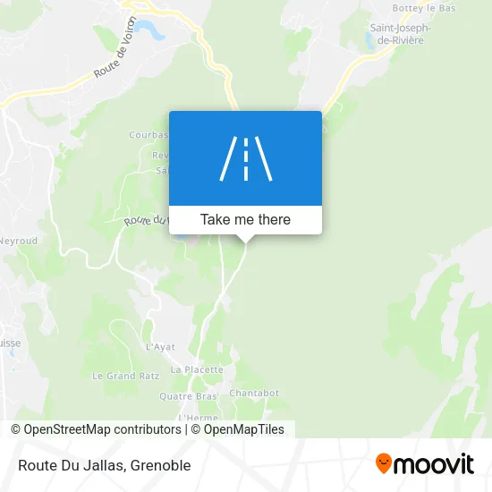 Route Du Jallas map