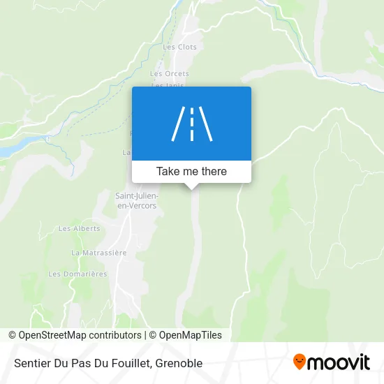 Sentier Du Pas Du Fouillet map