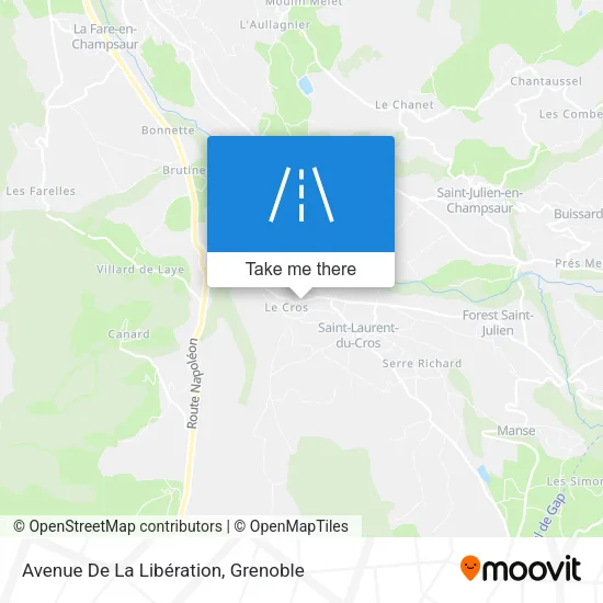Avenue De La Libération map