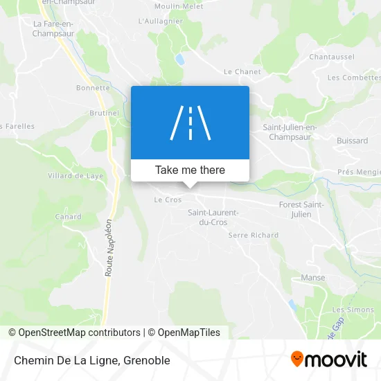 Chemin De La Ligne map