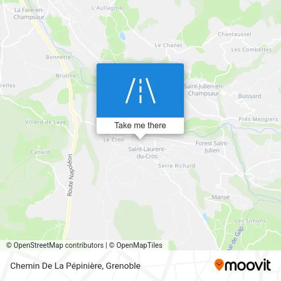 Chemin De La Pépinière map