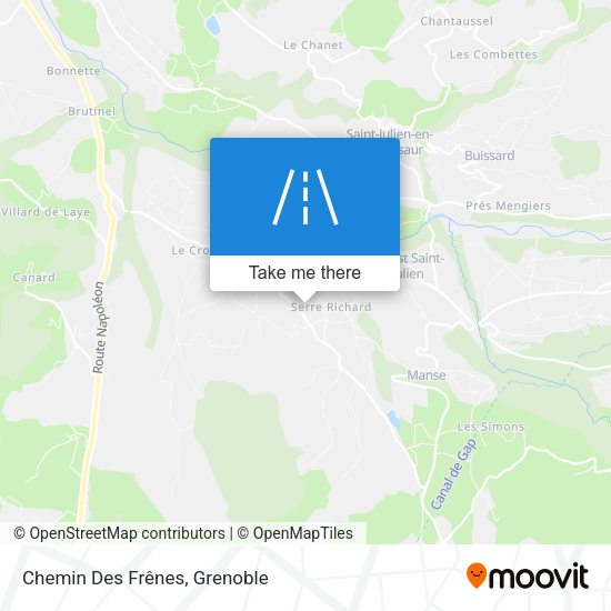 Chemin Des Frênes map