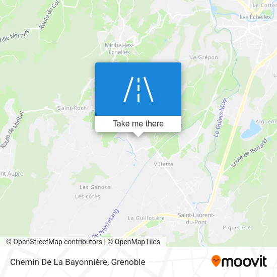 Chemin De La Bayonnière map