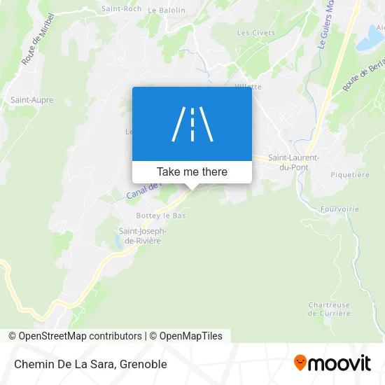 Chemin De La Sara map