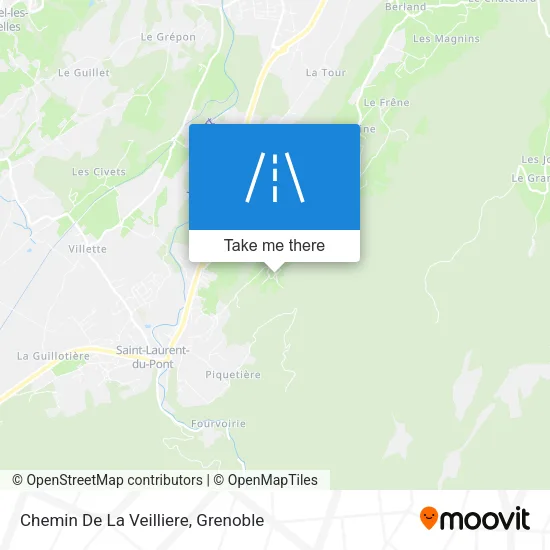 Chemin De La Veilliere map