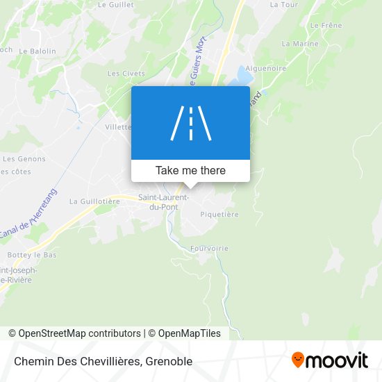 Chemin Des Chevillières map