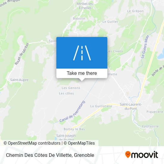 Chemin Des Côtes De Villette map