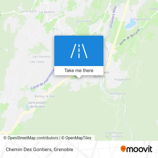 Chemin Des Gontiers map