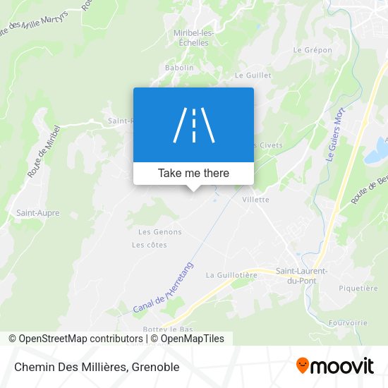 Chemin Des Millières map