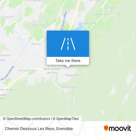 Chemin Dessous Les Reys map