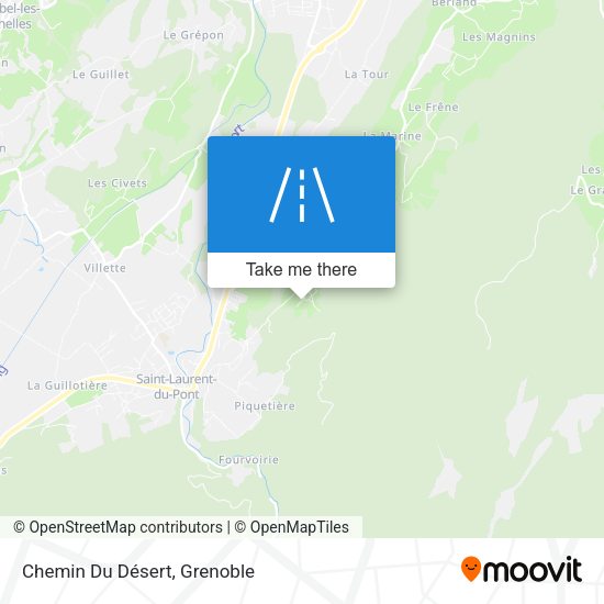 Chemin Du Désert map