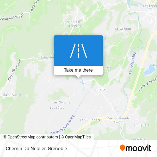 Chemin Du Néplier map