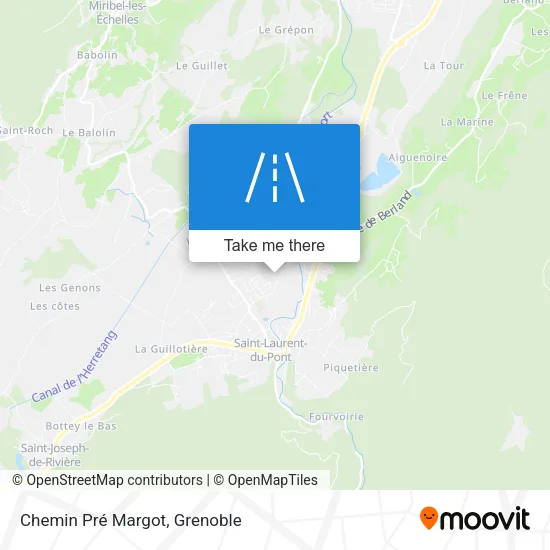Chemin Pré Margot map