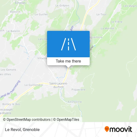 Le Revol map