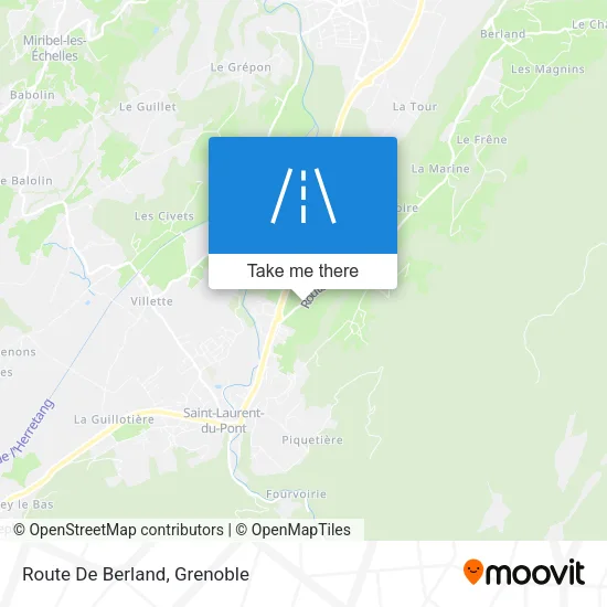 Route De Berland map