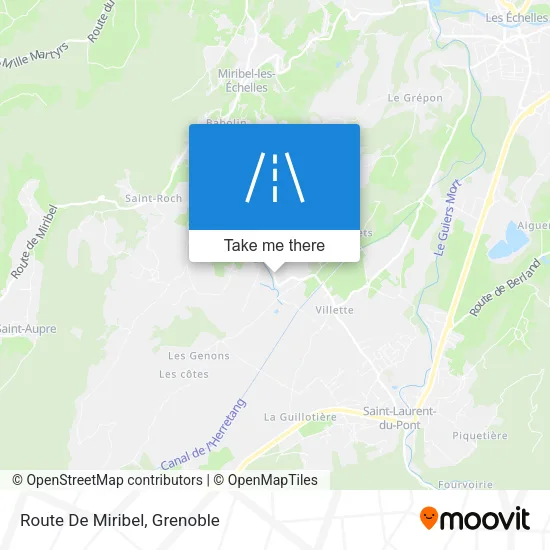 Route De Miribel map