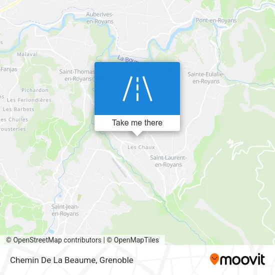 Chemin De La Beaume map