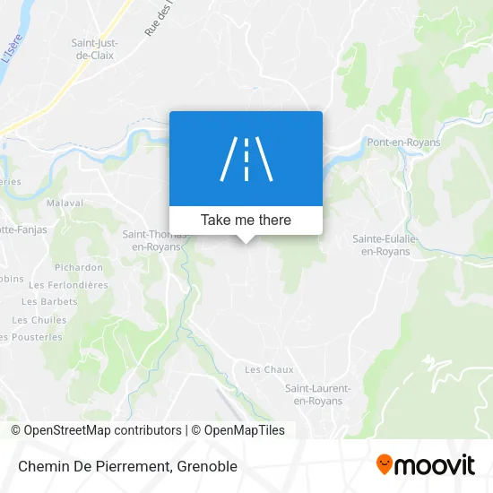 Chemin De Pierrement map