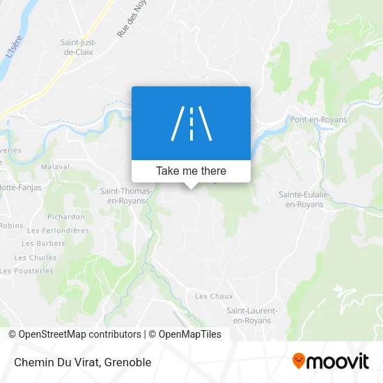 Chemin Du Virat map