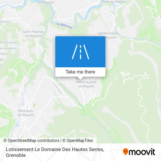 Lotissement Le Domaine Des Hautes Serres map