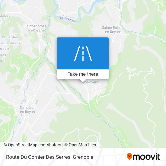 Route Du Cornier Des Serres map