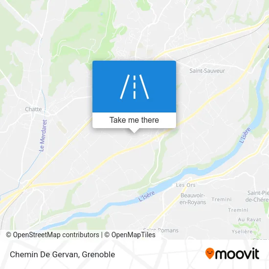 Chemin De Gervan map
