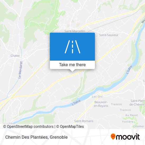 Chemin Des Plantées map
