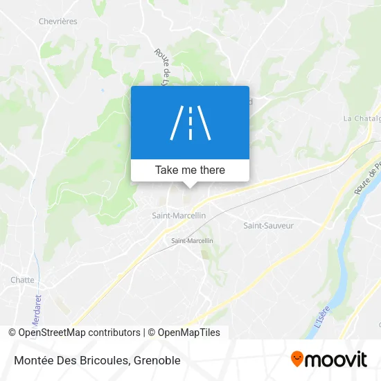Montée Des Bricoules map