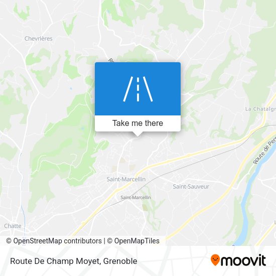 Route De Champ Moyet map