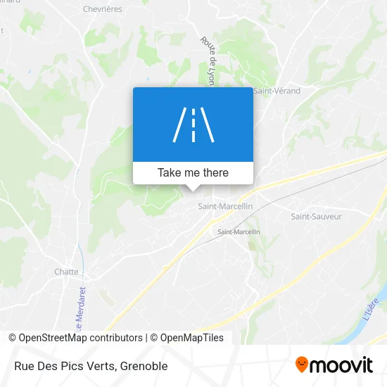 Rue Des Pics Verts map